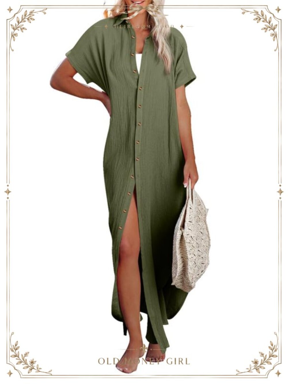 Dokotoo Swimsuit Cover Up Button Down Long Cardigan Beach Dress